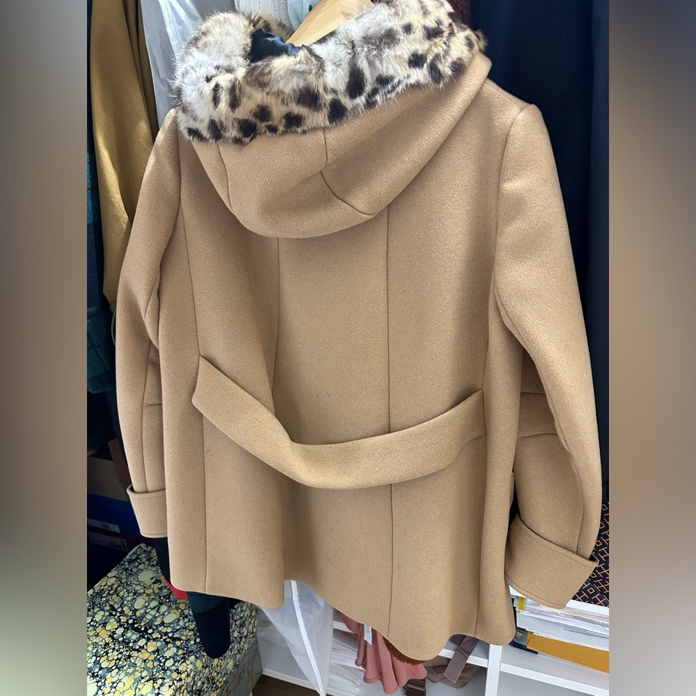 Maje hooded wool coat - Picture 4 of 4